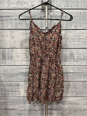 Mimi Chica Black Multi Floral Spaghetti-Strap Mini Dress